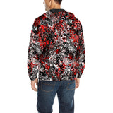 Scarlett Ghost (Black) Men's All Over Print Quilted Windbreaker