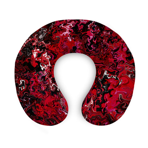 Crimson Chroma (Red) U-Shaped Travel Neck Pillow