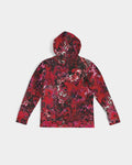 Crimson Chroma (Red) Men's All-Over Print Hoodie