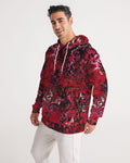 Crimson Chroma (Red) Men's All-Over Print Hoodie