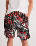 Scarlett Ghost (Black) Men's All-Over Print Jogger Shorts