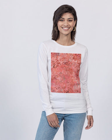 Roseate Clouds (Pink) Unisex Jersey Long Sleeve Tee | Bella + Canvas