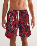 Crimson Chroma (Red) Men's All-Over Print Swim Trunk