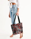 Scarlett Ghost (Black) Canvas Zip Tote