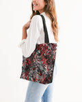 Scarlett Ghost (Black) Canvas Zip Tote