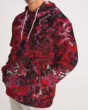 Crimson Chroma (Red) Men's All-Over Print Hoodie