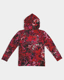 Crimson Chroma (Red) Kids All-Over Print Hoodie