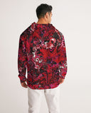 Crimson Chroma (Red) Men's All-Over Print Hoodie