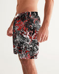 Scarlett Ghost (Black) Men's All-Over Print Swim Trunk