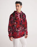 Crimson Chroma (Red) Men's All-Over Print Hoodie