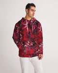 Crimson Chroma (Red) Men's All-Over Print Hoodie