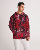 Crimson Chroma (Red) Men's All-Over Print Hoodie